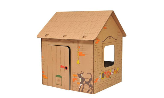 Great and durable Playhouses and cardboard toys with nice contours, Large, DIY, 3+