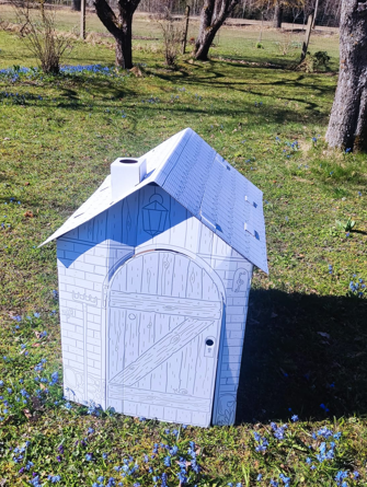 Radoša spēļu kartona māja Ferma bērniem krāsošanai un salikšanai dāvana, 3+, lieliska dāvana, DIY