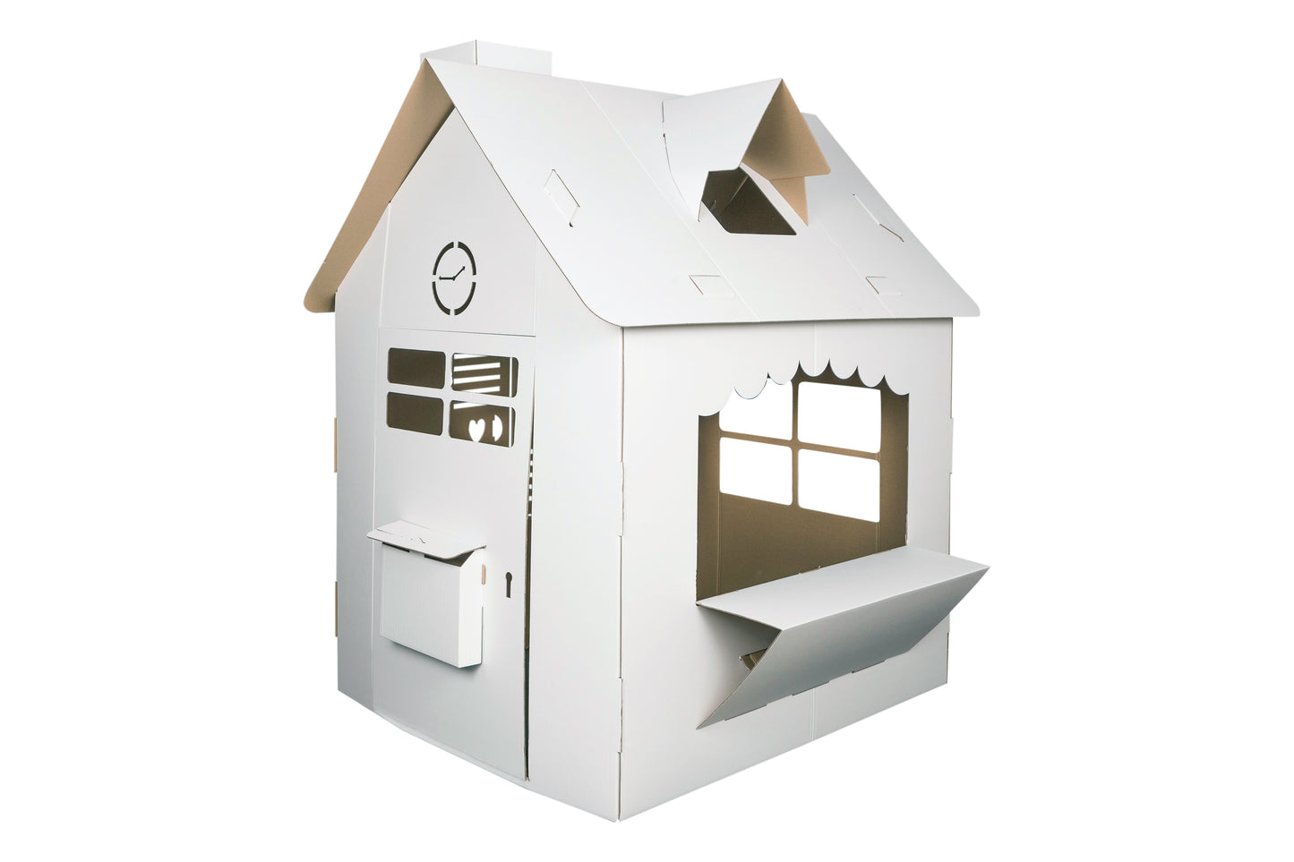 Cardboard playhouse for children, Garden house, DIY, 3+Years, for Birthday and Party, Toy, Coloring Toy, Kids Toy, Eco-friendly