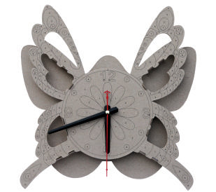 Clock with contours, 3D, eco-friendly, gift, for children, cardboard toy, 7+