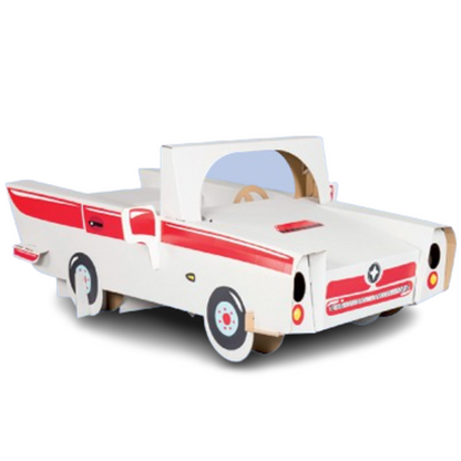 Super car, Cardboard toy car for children, DIY, for construction and coloring, 3+