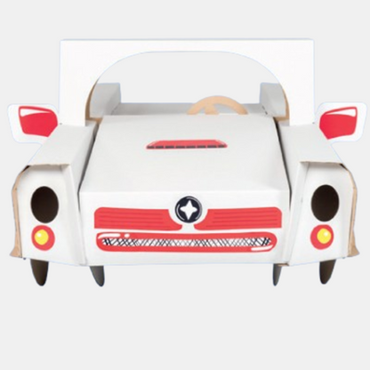 Super car, Cardboard toy car for children, DIY, for construction and coloring, 3+